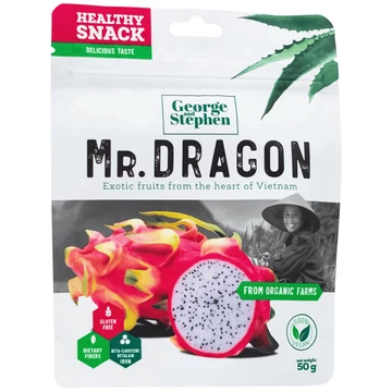 Mr. Dragon, 50g Prémium aszalt sárkánygyümölcs, darabolt termékkép 50 g