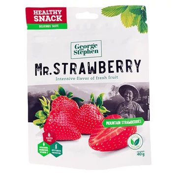 Mr. Strawberry, 40g Prémium aszalt eper, egész termékkép 40 g