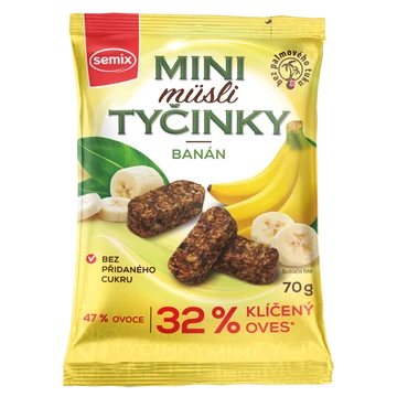 Semix Mini müzlifalatok Csíráztatott Zabpehellyel,Banános termékkép