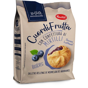 Sottolestelle Bio Áfonyalekvárral töltött keksz termékkép
