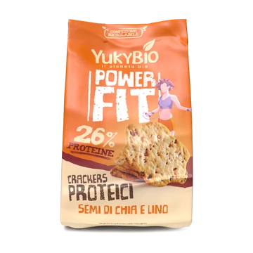 Yukybio PowerFit Bio Kréker fehérjével,chia maggal és lenmaggal termékkép