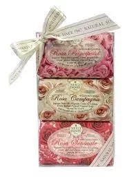 LE ROSE AJÁNDÉKSZETT - 3 x 150 gr (Principessa, campagna, sensuale)