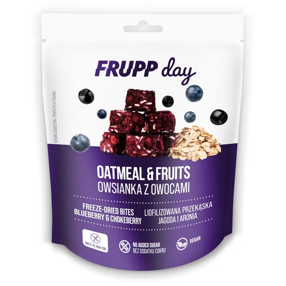 Frupp Day liofilizált zabfalatok Kék áfonya-arónia termékkép