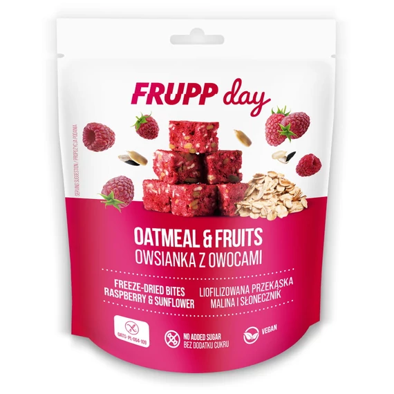 Frupp Day liofilizált zabfalatok Málna-napraforgó termékkép