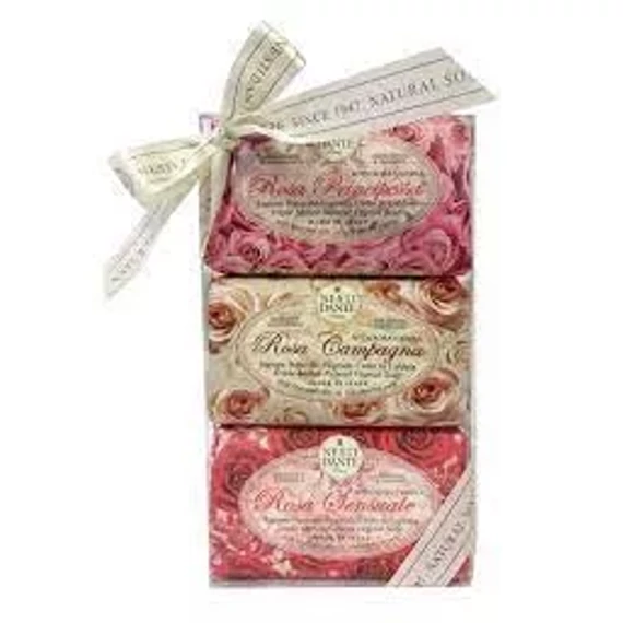 LE ROSE AJÁNDÉKSZETT - 3 x 150 gr (Principessa, campagna, sensuale)