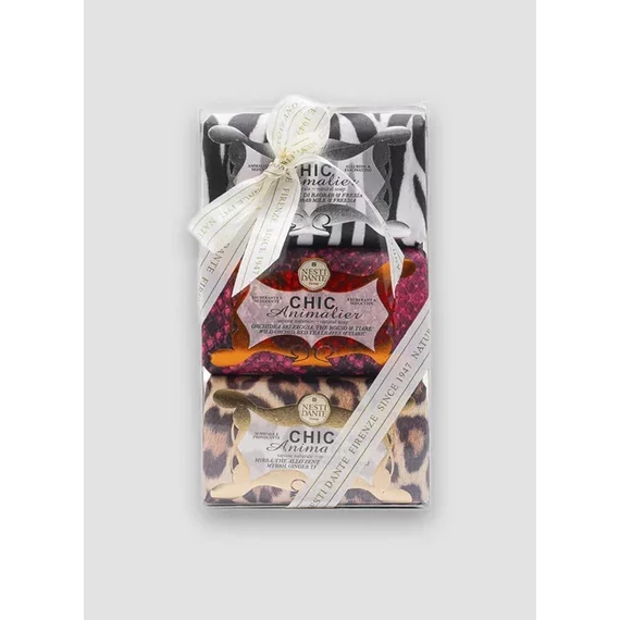 NESTI DANTE CHIC ANIMALIER AJÁNDÉKSZETT - BRONZE-WHITE-RED - 3 x 250 gr