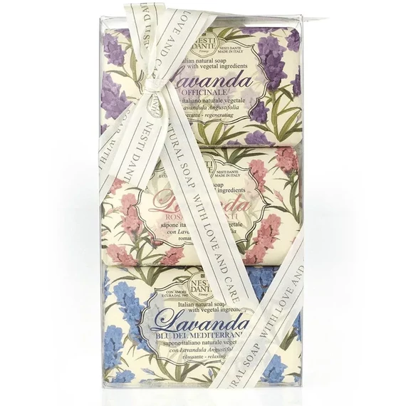 LAVANDA AJÁNDÉKSZETT - 3 x 150 gr (Officinale, Blu, Chianti rose)