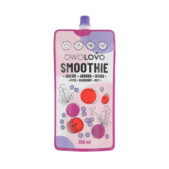 Owolovo Smoothie Alma-Kék áfonya-Cékla termékkép