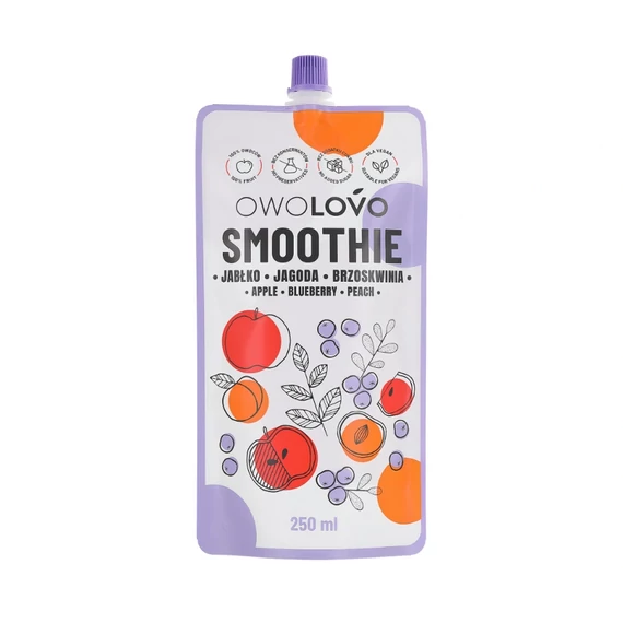 Owolovo Smoothie Alma-Kék áfonya-Őszibarack termékkép