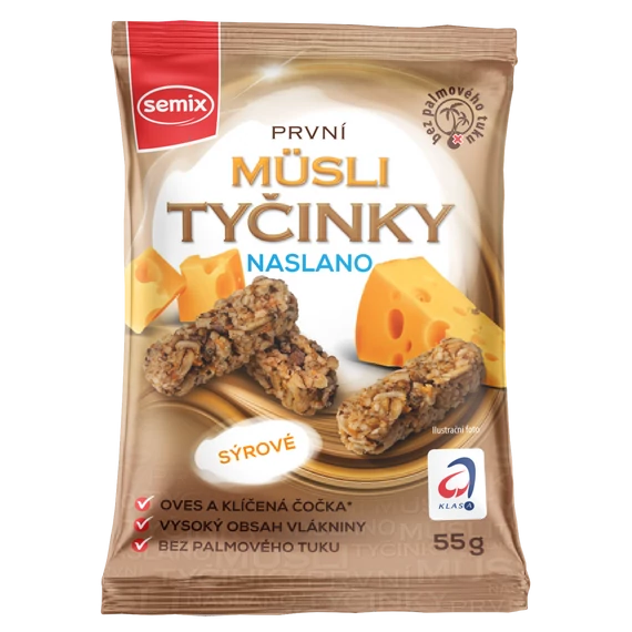 Semix Müzlifalatok csíráztatott Vörös lencsével Sajtos termékkép